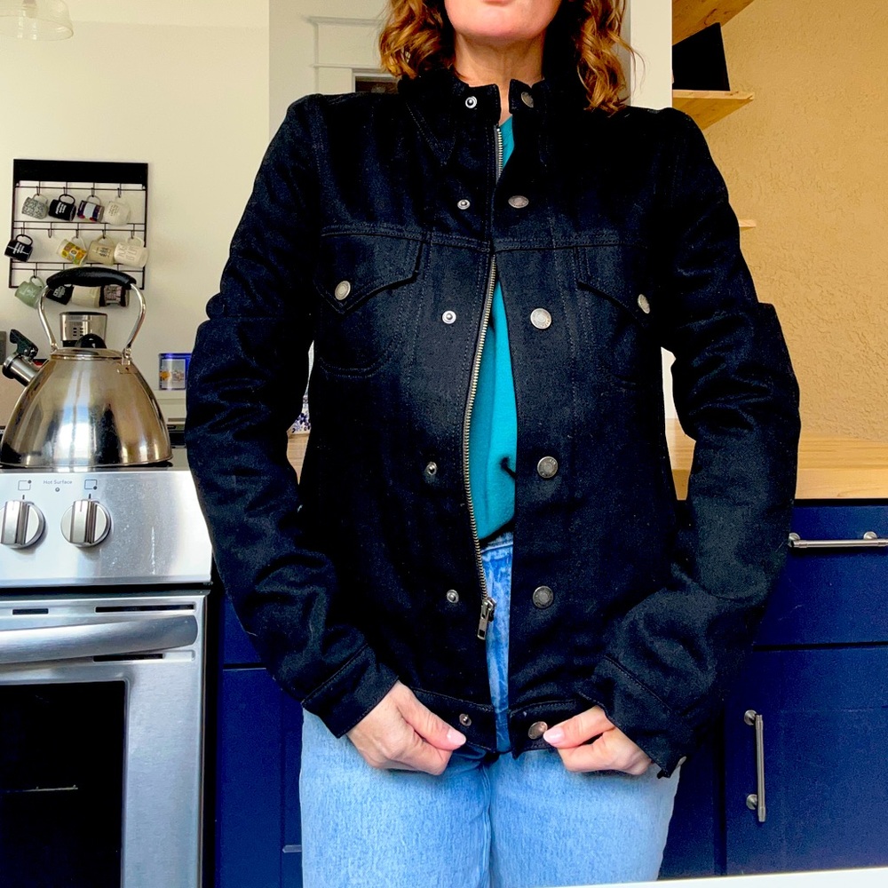 Black jean jacket